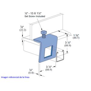 ABRAZADERA VENTANA PERFIL P-1796S ELECTROGALVANIZADA (EG) 339907836 Unistrut