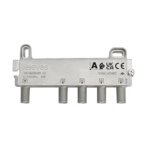 DERIVADOR 5-2400MHZ F 4D 16DB INTERIOR C/PASO DC ZAMAK 519341146 Televes
