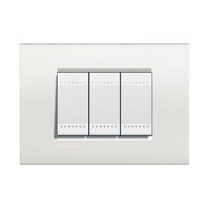 TAPA L&L RECTANGULAR 3P BLANCO 48031BI108 Bticino