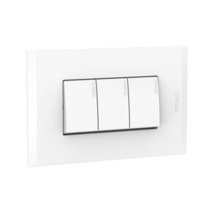 INTERRUPTOR TRIPLE 10AX BLANCO PL3P BLAN 2300EB02 Bticino