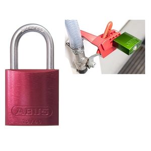 CANDADO BLOQUEO AL ANOD ARCO 26MM ROJO 178505021 Abus