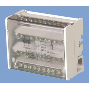 REPARTIDOR TETRAPOLAR DISTRIBUCION ESCALONADA CON AISLACION 125A 2x35+2x25+7x10mm2  SAIME SG 6833205 Saime