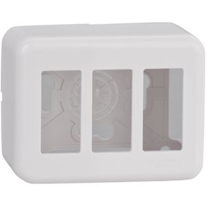 CASQUETE GENESIS SOBREPUESTO 3 MODULOS - BLANCO 6603063 Schneider Electric