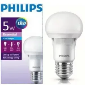 AMPOLLETA LED BULBO PHILIPS ESSENTIAL 5W E27 3.000K A60 114007 Philips