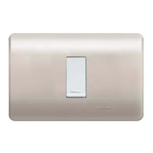 PLACA GENESIS ARMADA CON PULSADOR 16A 250V, MILLON 6206263 Schneider Electric