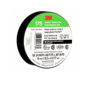 CINTA VINIL 19MM X 18M NEGRO TEMFLEX 175 (ex 710) 218717009 3M