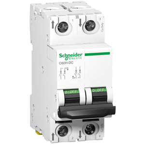 INTERRUPTOR TERMOMAGNETICO C60H.DC 2P 10A CURVA C 250V DC 61528159 Schneider Electric