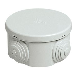 CAJA ESTANCA CON CONOS REDONDA GRIS Vimar 5500176 Vimar