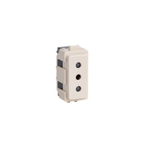 MODULO GENESIS CON TOMACORRIENTE 10A 2P+T, BEIGE 760863 Schneider Electric