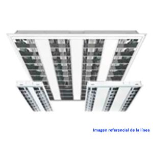 EQ FLUO 4x14W T5 EMB C/TUBOS 3000K BLANC 153543130 Disano