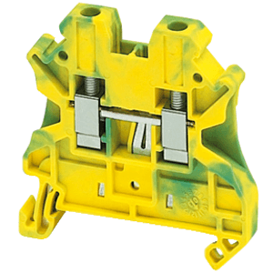 BORNE DE CONEXION TORNILLO TIERRA -  2 PUNTOS - 4MM - GRIS 3644959 Schneider Electric