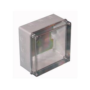 CAJA DERIVACION PLASTICA 198 x 198 x 112 mm TAPA TRANSPARENTE,  art. 2042 SAIME SG 11204205 Saime