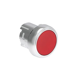 Pulsador plano rojo (cabezal), Contacto momentaneo, 22mm, metalico 2488072 Lovato