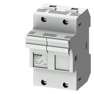 SENTRON, base portafusibles cilï¿½ndricos, 14x51 mm, 2 polos, Entrada: 50 A, Un AC: 690 V 2506961 Siemens