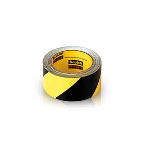 CINTA DE SEGURIDAD A RAYAS 5702. NEGRO/AMARILLO. 51 MM X 33 M X 137  SIN EMPAQUETAR 218702009 3M