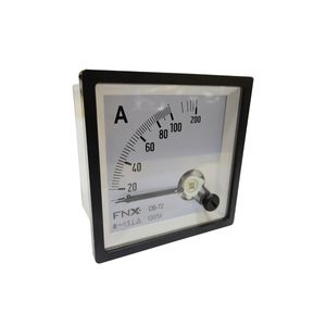 AMPERIMETRO PANEL ANALOGO 72x72 0-100 USO CON TRANSFORMADOR 2002034 FNX