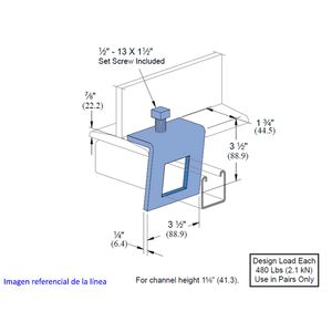 ABRAZ PERFIL VENTANA P-1796S HG 339908336 Unistrut