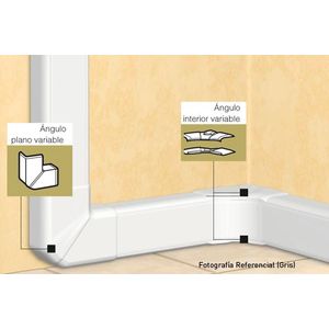 ANGULO INTERIOR VARIABLE DLP  PROFUNDIDAD 35 MM 61060104 Legrand