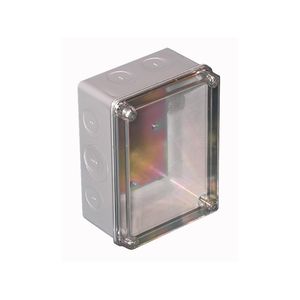 CAJA DERIVACION PLASTICA 160 x 120 x 77 mm TAPA TRANSPARENTE,  art. 2012 SAIME SG 11201205 Saime