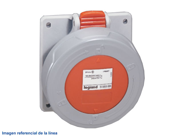 Fiche Droite Embout Souple 380V 3P+T 16A Legrand 57428 - Occasion Bon état