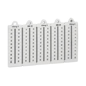PLACAS DE MARCA HORIZ.P6 1-100 3952004 Legrand