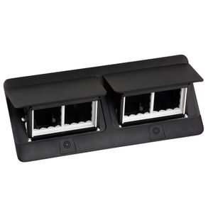 CAJA PISO/MUEBLE 8 MODULOS NEGRO/MATE 65400504 Legrand