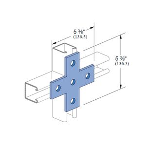 PLATINA X 5 PERFOR P-1028 EG 339910636 Unistrut