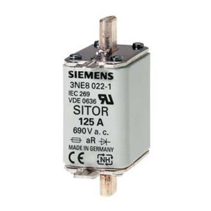 FUSIBLE SITOR NH00, 125 A, AR,690 VAC,440 VDC 3109261 Siemens