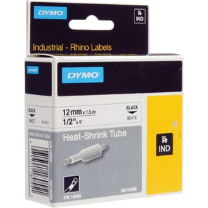 CINTA TERMOCONT 12mm x 1,5m FONDO BL/TEXTO NE P/RHINO 4200-6000 49104136