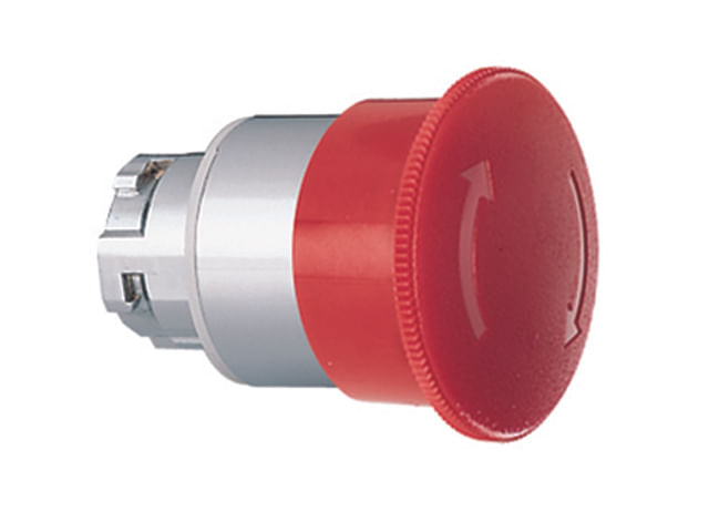 CABEZAL LUMINOSO PULSADOR EMERGENCIA BLOQUEO/DESBLOQUEO POR ROTACION, ROJO, 40mm, METALICO, IP65 2437472 Lovato