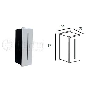FOCO EMBUTIDO MURO RECTANGULAR 6W IP54 3000K BLANCO 278607825 Darlux