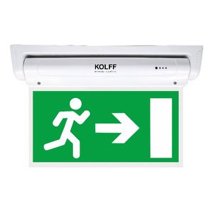 LUMINARIA  SEÑALIZ EMER LED 5W 3HRS IP43 278494117 Kolff