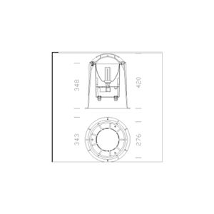FOCO EXT EMB PISO PLC 26W 4K IP67RADIAL GRAFITO 530574130 Disano