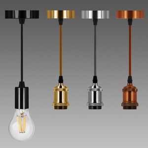 FOCO COLGANTE 1MT BASE Y PORTALï¿½MP E27 COLOR COBRE 23580130 Disano