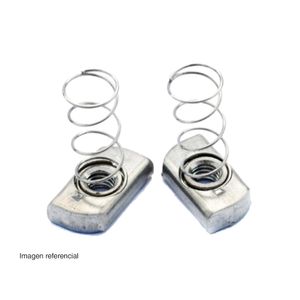 TUERCA RIEL CON RESORTE 1/4 ELECTROGALVANIZADA(EG) 337537534 FNX