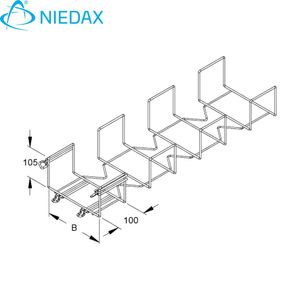 MTCE CURVA AJUSTABLE 712755124 Niedax