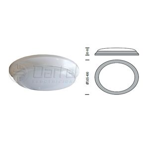 PLAFON LED 21W 4000K IP54 POLICARBONATO IK08 + EMERGENCIA 3HRS 1270210225 Darlux