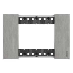TAPA 3 MOD ACCIAIO KA4803ZG108 Bticino