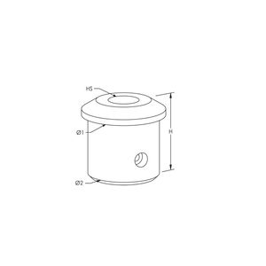 ADAPTADOR PARARRAYO FRP 68mm 201691104