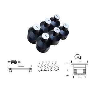 KIT 6 UN FOCOS LED EMB 1W IP67 4K D35XH41mm 195LM C/U 278613425 Darlux