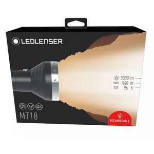 LINTERNA MANO RECARGABLE   MT18: 3000 LU 1186159 Ledlenser