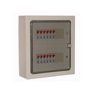TABLERO METALICO SOBREPONER IP41, 18 MODULOS DIN CAJA CON CIZALLES PUERTA TRANSPARENTE ART. 6882-D 11688205 Saime
