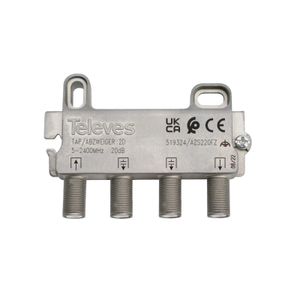 DERIVADOR 5-2400MHZ F 2D 18DB INTERIOR ZAMAK 519324146 Televes