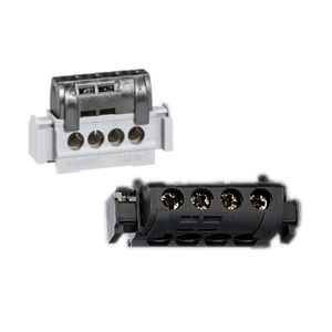 REGLETA NEGRA FASE 4 ENTRADAS 485004 Legrand