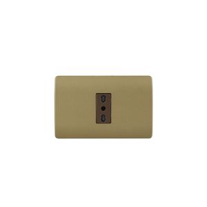 PLACA GENESIS ARMADA CON INTERRUPTOR DOBLE 9/15 16A 250V, DORADO 2780263 Schneider Electric
