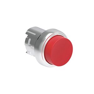 Pulsador saliente rojo (cabezal), Contacto momentaneo, 22mm, metalico 2491272 Lovato