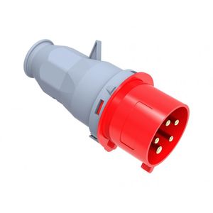 MACHO INDUSTRIAL VOLANTE 380V 32A 3P+N+TIP44 LIBRE DE HALOGENOS 6012035 Bemis