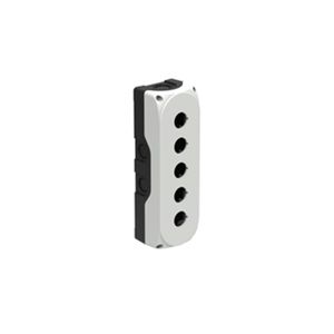 CAJA BOTONERA 5 PERFORACIONES, 22mm, GRI 117240572 Lovato