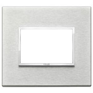 PLACA 3 MODULOS. ALUMINIO ANODIZADO PRIMARI. 216530276 Vimar