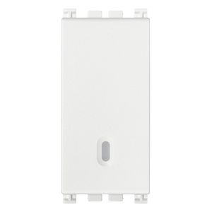 CONMUTADOR 1P 16 AX 250 V~. ILUMINABLE. TECLA INTERCAMBIABLE. BLANCO 190055476 Vimar